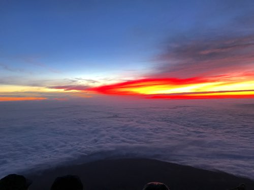 富士山登山 山頂