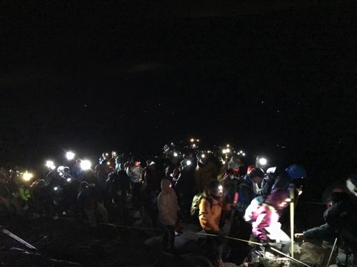 富士山登山 山頂