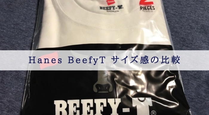 hanes beefyt サイズ感 比較