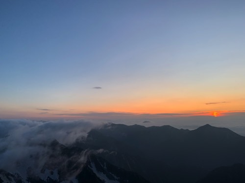 奥穂高 山頂 景色